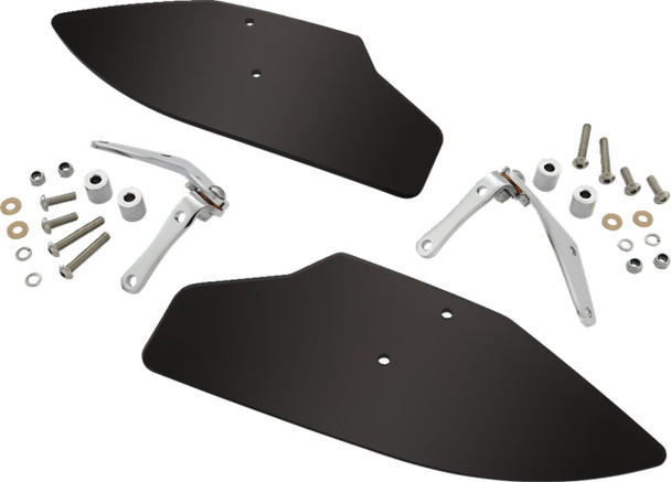  SHOW CHROME Upper Wind Deflectors - GL 1800 52-933UBK 