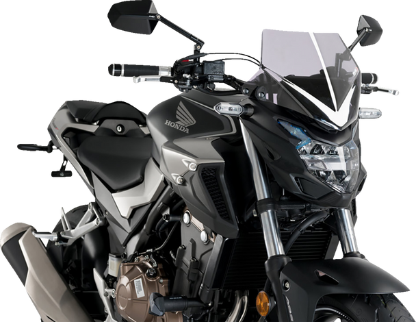 PUIG HI-TECH PARTS New Generation Sport Windshield - Smoke - CB500F 21412H
