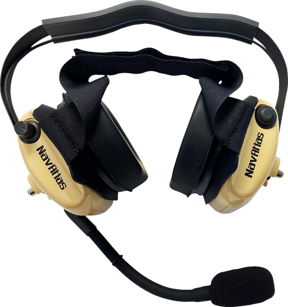 NAVATLAS Headset - Behind-the-Head - Stereo/VOX - Beige NB202BE