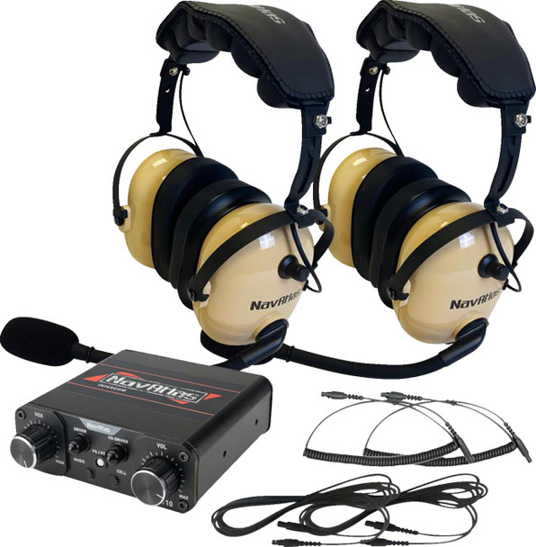  NAVATLAS Intercom/Headset Kit - 2-Seat - Beige NIO132PK 