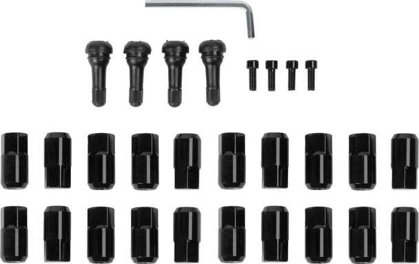  MOOSE UTILITY Lug Nut - 12 mm x 1.50 - Black - Flat - 20 Pack SP300MO207B-20 