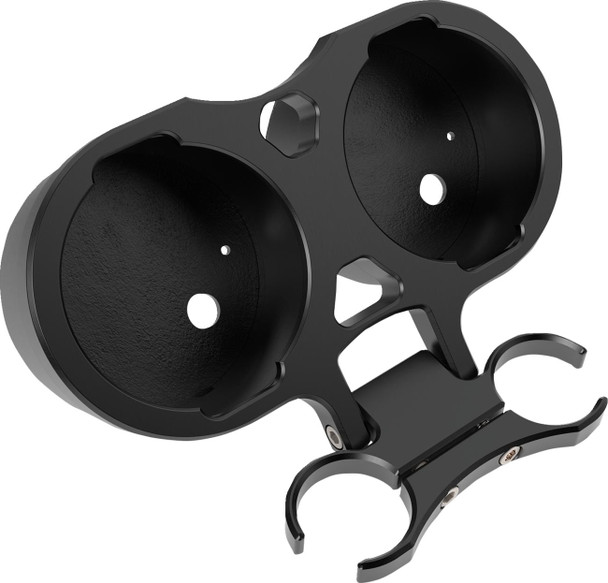  LA CHOPPERS T-Bar Gauge Mount - Dual - Black - 1.00" Diameter LA-7398-02B 