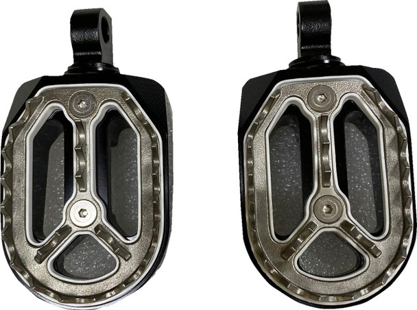  DRAG SPECIALTIES Qualifier Foot Pegs - Black - HD P17-0/6602BWMD 