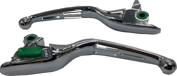 DRAG SPECIALTIES Levers - Slotted - Chrome H07-0607C