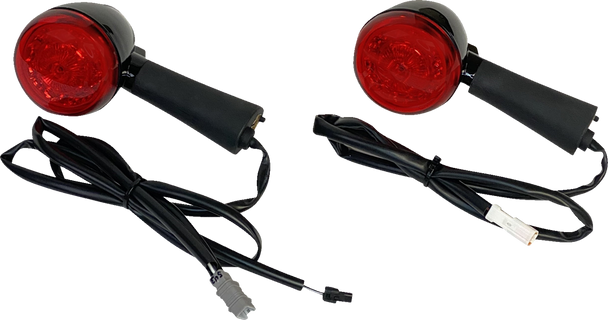 CUSTOM DYNAMICS Turn Signal - Red - Rear PB-INDBOB-RR-BR