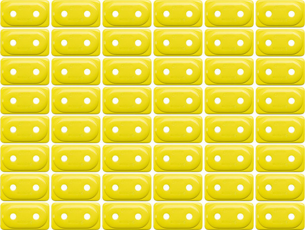 WOODY'S Woody's Double Grand Digger Aluminum Support Plates 5/16in Hi-Viz Yellow 48 Pack ADG-3830-48 