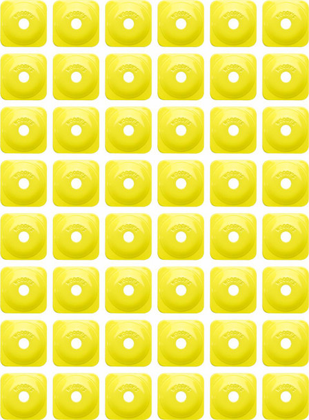 WOODY'S Woody's Square Support Plates Hi Vis 48 Pack ASG-3830-48 