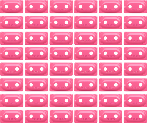 Woody's Support Plates Pink 48 Pack for Snowmobiles ADD2-3820-B