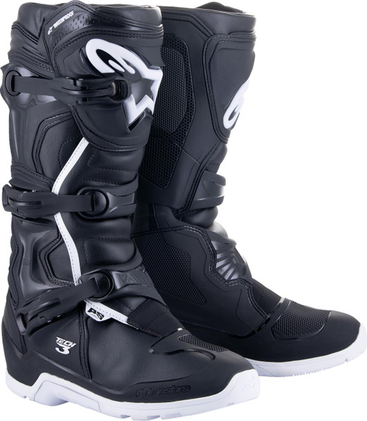  ALPINESTARS Tech 3 Enduro Waterproof Boots - Black/White - US 14/EU 49.5 2013324-12-14 