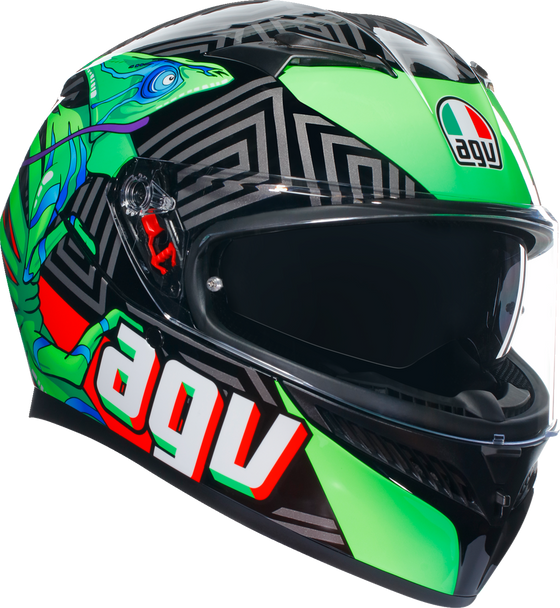 AGV K3 Helmet - Kamaleon - Black/Red/Green - 2XL 21183810040132X