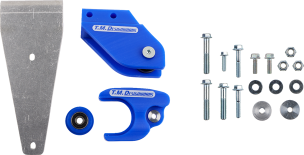 T.M. DESIGNWORKS Chain Guide/Slider - YFZ 450R/X - Blue YCP-K67-BU
