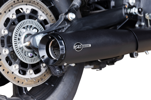 S&S CYCLE 2-into-1 Grand National Exhaust System - Black - 50-State 4111-266