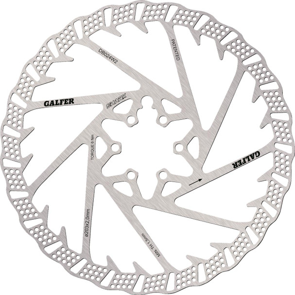  GALFER Shark Brake Rotor - 203 mm x 2 mm DB024W 