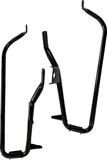  DRAG SPECIALTIES Saddlebag Support Brackets - Black - FL '09-'10 S77-0138GB 