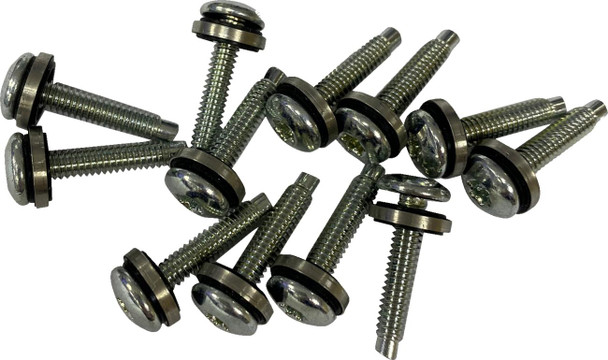  DRAG SPECIALTIES Mounting Kit - Fuel Pump Top Plate - Torx - Button-Head with Seal Washer - 3/4" - 12 Pack O39-0302Z 