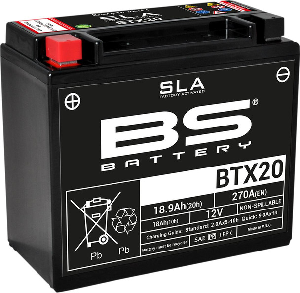  BS BATTERY Battery - BTX20H (YTX) 300688 