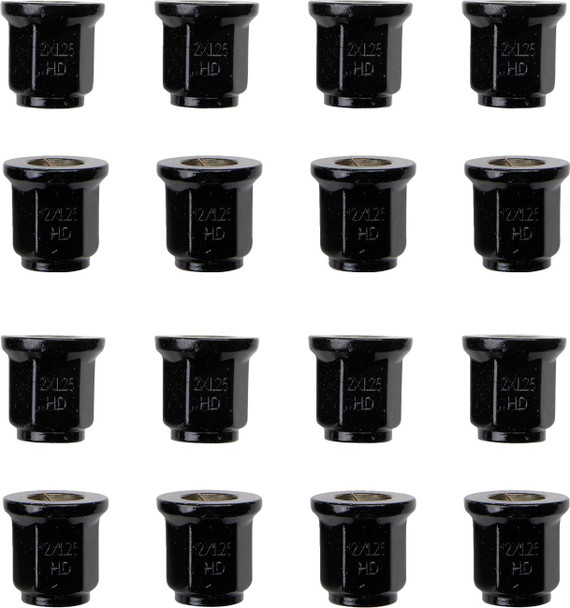  ITP Lug Nut - Flat - Black - 12 mm x 1.25" BLUG16BX 
