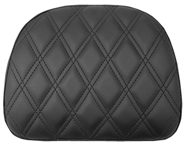  SADDLEMEN Touring Sissy Bar Pad - Black - Lattice Stitch - Indian '14-'22 061143 