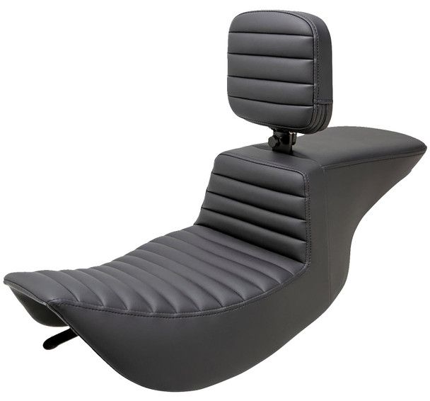  SADDLEMEN Tour Step-Up Seat - Rider Backrest - Tuck-n-Roll - FLHR/FLHX '97-'07 897-06-191BR 