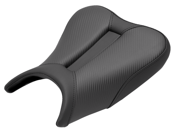 SADDLEMEN Track Seat - Solo - Carbon Fiber - Black - Ninja 400 '18-'22 0810-K080