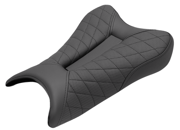 SADDLEMEN Track Seat - Lattice Stitch - Black - ZX6R '19-'22 0810-K075
