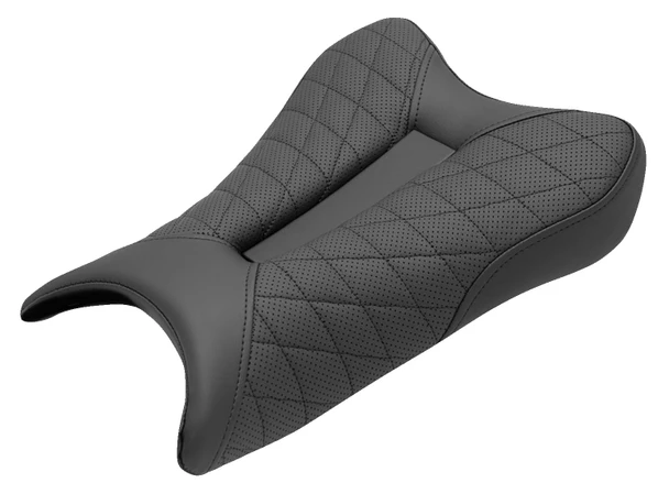  SADDLEMEN Track Seat - Lattice Stitch - Black - ZX6R '19-'22 0810-K075 