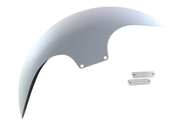  PAUL YAFFE BAGGER NATION Cafe Front Fender - 19" - Satin Adaptors PYO:CAFE-19-14L-S-C 