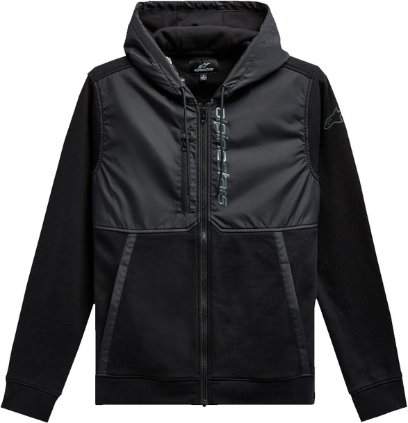  ALPINESTARS Aligned Zip Hoodie - Black/Black - Medium 1213510001010M 