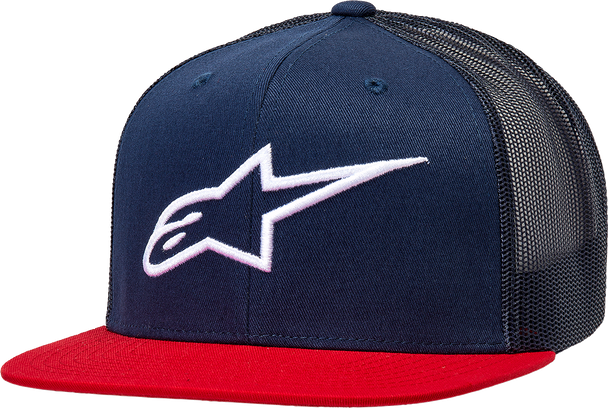 ALPINESTARS Corp Trucker Hat - Navy/Red - One Size 1025810037030OS
