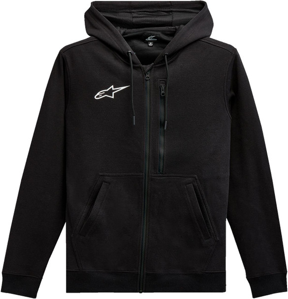  ALPINESTARS Asymmetrical Zip-up Hoodie - Black - Large 12135103010L 