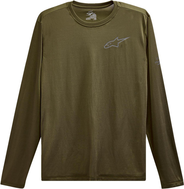  ALPINESTARS Pursue Performance Long-Sleeve T-Shirt - Military Green - Medium 123271000690M 