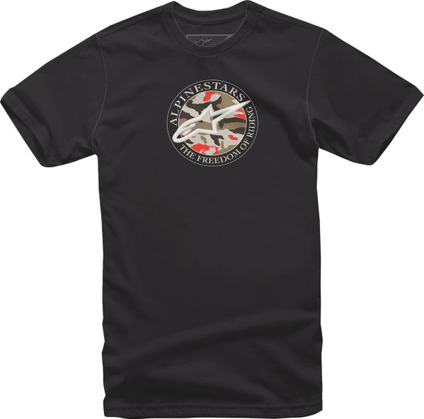  ALPINESTARS Dot Camo T-Shirt - Black - Large 12137266010L 