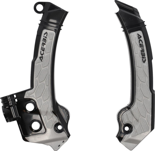  ACERBIS X-Grip Frame Guards - Black/Gray - Husqvarna 2979601001 