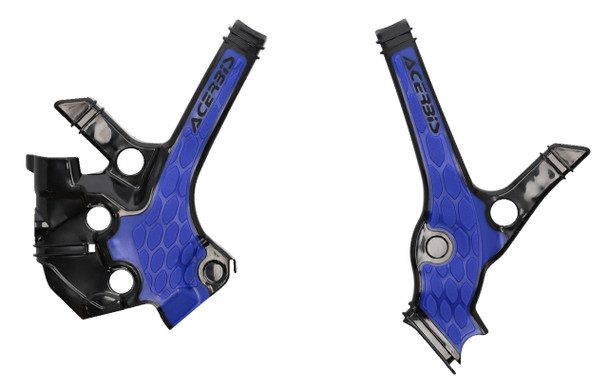  ACERBIS X-Grip Frame Guards - Black/Blue - YZ 85 2976221004 