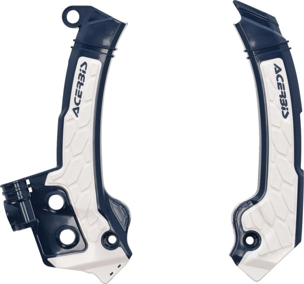  ACERBIS X-Grip Frame Guards - Blue/White - Husqvarna 2979601006 