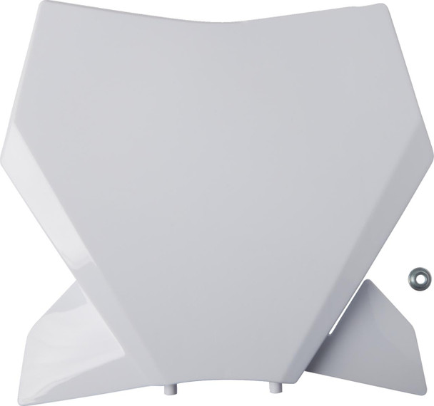  UFO Front Number Plate - White - KTM KT05013#042 