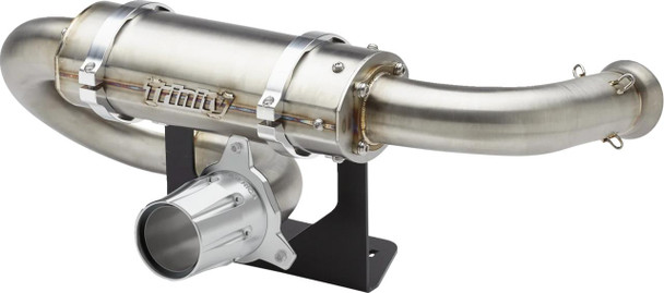  TRINITY RACING Center Exit Slip-On Muffler - With Tip TR-4184ST 