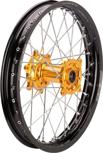  MOOSE RACING Wheel Assembly - SX-1 - Complete - Rear - Black Wheel/Blue Hub - 18x2.15 CR-21518BKBU 