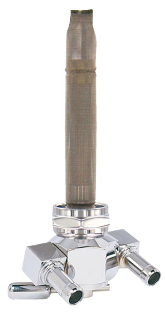  PINGEL Power Flo* Fuel Valve - 22 mm - Hex - 90 - Chrome 3311-D-CH 
