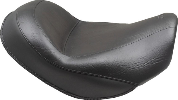  MUSTANG Wide Touring Solo Seat - Black - Plain - without Driver Backrest - C90T '15-'19 85204 