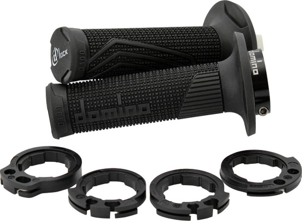  DOMINO D100 D-Lock Grips - Black D10046C4000A9-0 