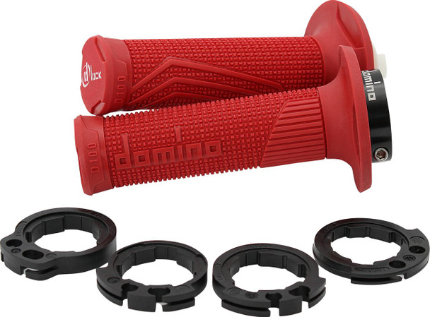  DOMINO D100 D-Lock Grips - Red D10046C4200A9-0 