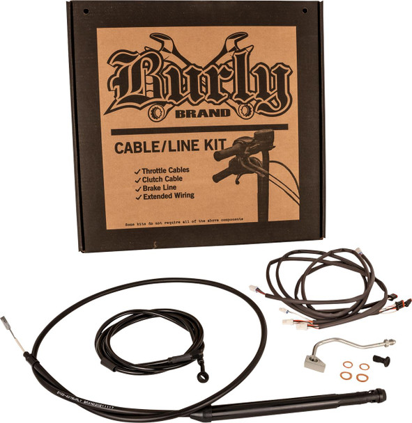  BURLY BRAND Touring Model Control Kit - Gorilla Ape Hanger - 16" - Black B30-1309 
