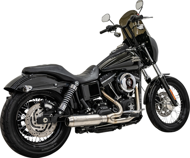BASSANI XHAUST 2-into-1 Ripper Exhaust System with Super Bike Muffler - Stainless Steel 1D7SS