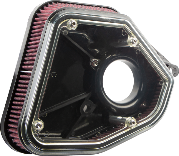 ALLOY ART Boom Box Air Cleaner Kit - Black Cover 1.8M8BP