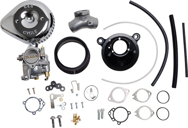  S&S CYCLE Super G Carburetor with Stealth Air Cleaner Kit - Chrome - Twin Cam 110-0152 