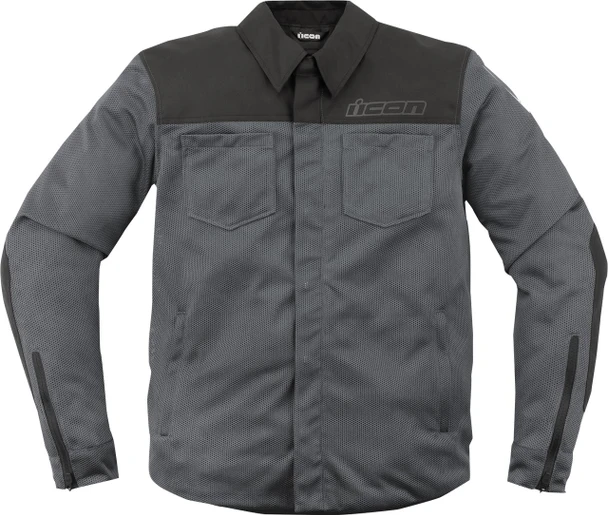  ICON Upstate Mesh CE Jacket - Gray - Medium 2820-6224 