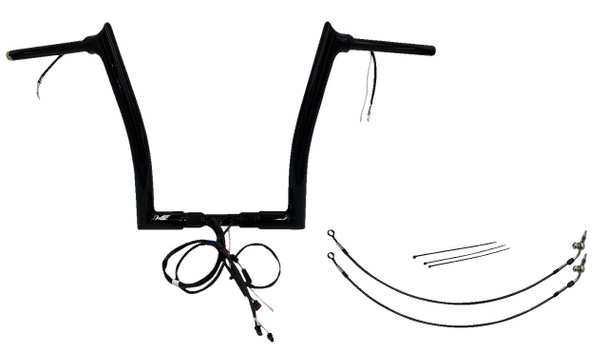 FAT BAGGERS INC. Fat Baggers Inc. 14" Pointed Top Handlebar Kit for 2016-2020 Road Glide Special Black 802314-B 
