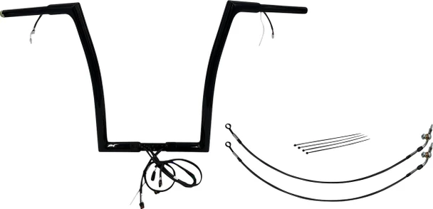 FAT BAGGERS INC. Fat Baggers Inc. 16" Flat Top Handlebar Kit Black 2014-2020 Street Glide FLHX 702916-B 