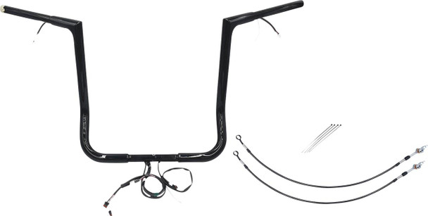 FAT BAGGERS INC. Fat Baggers Inc. 16" Flat Top Handlebar Kit for 2014-2020 Street Glide and Electra Glide Models 709116-B 